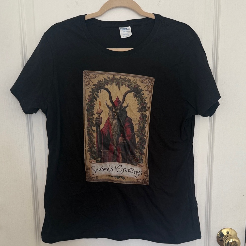 Krampus Seasons Greetings Holiday T-Shirt